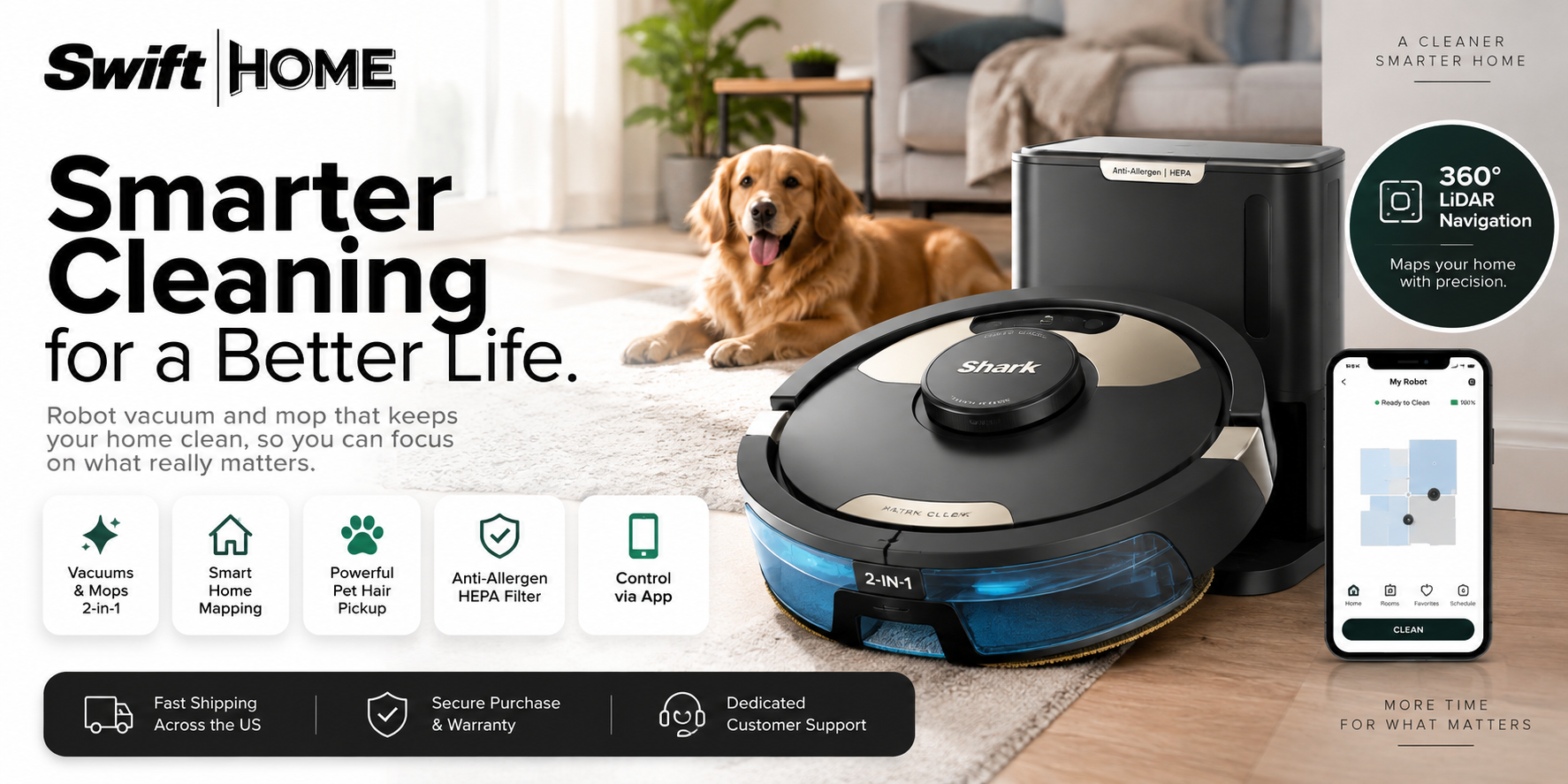 Swift Home — smarter cleaning for a better life